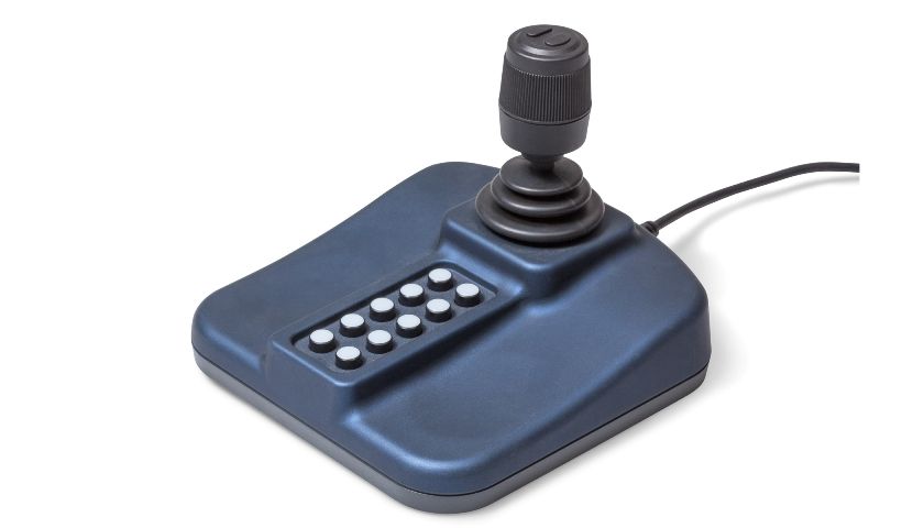 Trzyosiowy joystick pulpitowy z dziesięcioma przyciskami